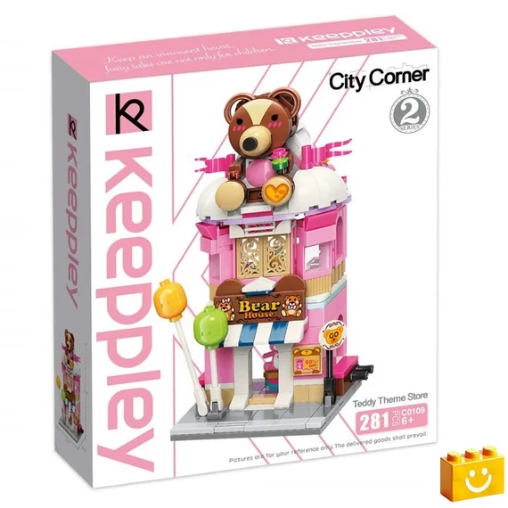 QMAN® C0109 Keepplay - Maci ház építőjáték