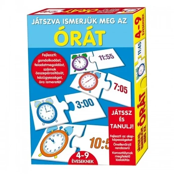 Játszva ismerjük meg az órát