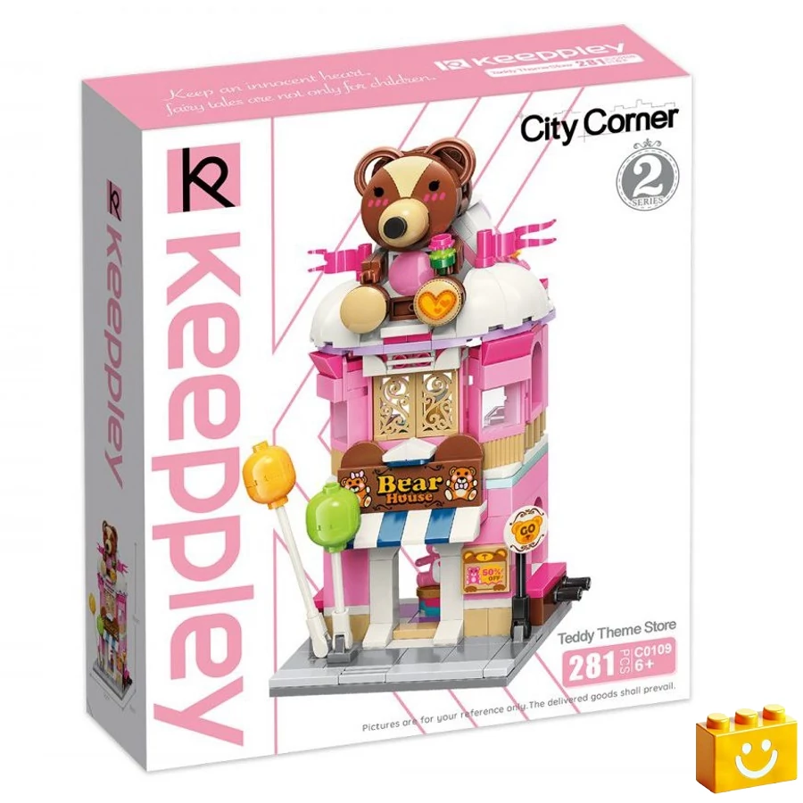 QMAN® C0109 Keepplay - Maci ház építőjáték